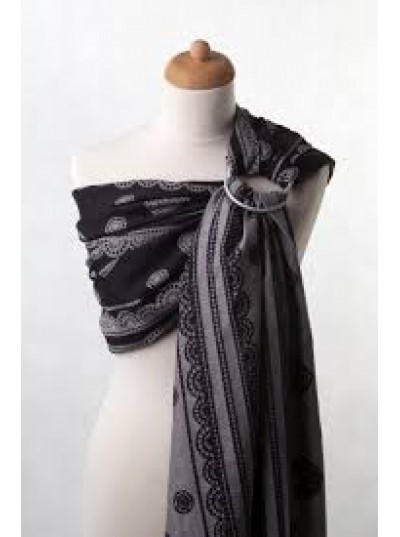 Ringsling, Jacquard Weave (100% cotton) - Glamorous Lace Size (2.1m)